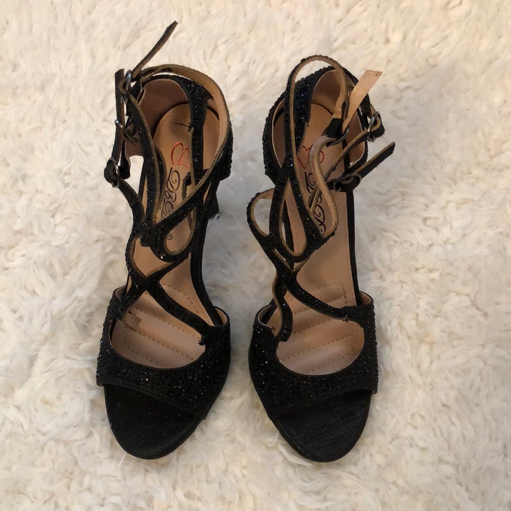 Black Latin/ballroom heels
